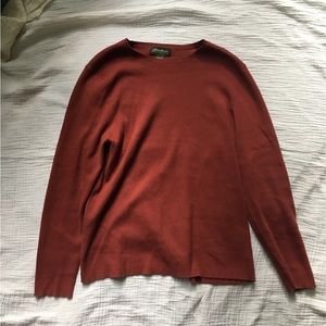 Eddie Bauer burnt orange sweater